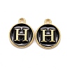 Golden Plated Alloy Charms LS-ENAM-S118-02H-1