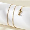 304 Stainless Steel Snake Chain Necklace for Women NJEW-G104-01G-3