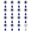 16Pcs Alloy Rhinestone Cabochons FIND-FG0004-26B-1
