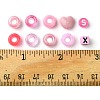 200Pcs 10 Styles Plastic Pearlized Beads FIND-FS0002-34-5