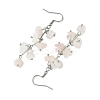 4 Pairs 4 Styles Natural Mixed Stone & Synthetic Turquoise Dangle Earrings for Women EJEW-TA00553-6