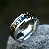 316L Surgical Stainless Steel  Words Finger Rings LS-FIND-PW0020-12E-P-1