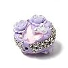 Handmade Polymer Clay Rhinestone Beads CLAY-Z005-03C-2