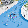 24Pcs 12 Colors Brass Wine Glass Charms AJEW-GO00016-4