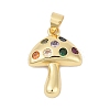 Brass Micro Pave Cubic Zirconia Pendants KK-A241-05G-1