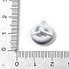 Spray Painted Alloy Pendants PALLOY-S038-06B-3