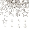 100Pcs 8 Styles Tibetan Style Alloy Pendants TIBE-YW0001-74-1
