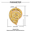 304 Stainless Steel Rhinestone Pendants STAS-OY017-62G-2