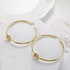 304 Stainless Steel knot Hoop Earrings EJEW-D330-01G-1