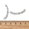 Alloy Curved Bamboo Stick Connector Charms PALLOY-S044-07A-P-3