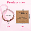 2Pcs Alloy Awareness Ribbon Charm Bracelets BJEW-DC0001-13-2