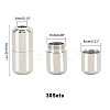 Brass Capsule Lace Lock Buckles KK-PH0001-29P-WH-2