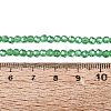 Electroplate Transparent Glass Beads Strands EGLA-A035-T3mm-A21-4