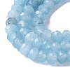 Dyed Natural Malaysia Jade Rondelle Beads Strands G-E316-2x4mm-64-3