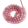 Anti-Tarnish Electroplate Glass Beads Strands GLAA-N064-6mm-03-2