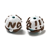 Hand Painted Acrylic with Enamel Beads MACR-K354-38H-2