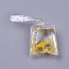 Resin Pendants LS-RESI-WH0008-10B-1