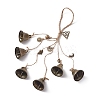 Halloween Iron & Alloy Protective Witch Bells for Doorknob Hanging Ornaments HJEW-JM01894-1