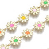 Brass Enamel Chains CHC-T012-15LG-4