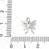 Brass Micro Pave Clear Cubic Zirconia Charms KK-G522-09P-3
