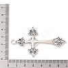 Cross Tibetan Style Alloy Big Pendants TIBEP-Q058-04AS-LF-3
