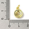 Brass Micro Pave Cubic Zirconia Charms KK-M283-25A-02-3