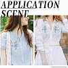3D Flower Polyester Embroidery Sew on Appliques PATC-WH0012-02B-5