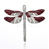 Alloy Enamel Dragonfly Big Pendants LS-ENAM-L034-07P-1