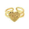 Brass Cuff Rings for Women RJEW-D079-04G-RS-2