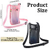 2Pcs 2 Colors Polyester Plastic Water Bottle Mesh Pouches AJEW-CN0004-37C-2