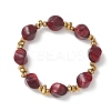 Acrylic Imitation Gemstone Beads Stretch Bracelets for Women BJEW-JB13273-3
