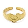 304 Stainless Steel Open Cuff Rings LS-RJEW-K245-65G-1