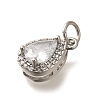 Brass Micro Pave Cubic Zirconia Pendants KK-U055-01P-02-2