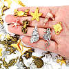 60Pcs Tibetan Style Alloy Pendants FIND-SP0004-07-6