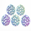 Ion Plating(IP) 201 Stainless Steel Filigree Pendants LS-X-STAS-T057-26-1