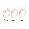 Twist Knot Brass Cuff Ring Settings KK-T076-38G-4