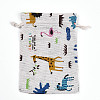 Polycotton(Polyester Cotton) Packing Pouches Drawstring Bags ABAG-T007-02P-2