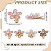 8Pcs 4 Colors Resin Alligator Hair Clips PHAR-LP0001-38-2