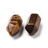Natural Tiger Eye Double Terminal Pointed Pendants G-C007-02A-20-3
