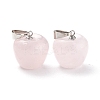 Natural Rose Quartz Pendants G-Z022-01N-2