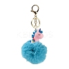 Cute Unicorn PVC & Imitate Rex Rabbit Fur Ball Keychain LS-KEYC-C005-03B-2