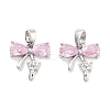 Brass Micro Pave Cubic Zirconia Pendants KK-P271-06P-B-1