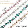1.8M 4 Colors Iron Rhinestone Strass Chains CH-WR0001-04-2