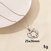 Minimalist Stainless Steel Heart Pendant Necklace for Women RX9725-7-1