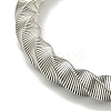 Non-Tarnish Adjustable 304 Stainless Steel Twist Spring Wire Bracelets BJEW-H617-11P-2