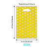 Polka Dot PET Plastic Packing Bags with Die Cut Hole Handle ABAG-TADJ0002-001C-2