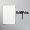 Acrylic Halloween Theme Word Cake Insert Card Decoration DIY-H109-15-2