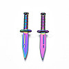 Rainbow Color Alloy Pendants PALLOY-N156-210-2