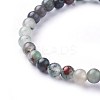 Natural African Bloodstone Beads Stretch Bracelets BJEW-F380-01-A01-2