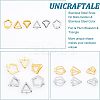 12Pcs 6 Style 304 Stainless Steel Snap On Bails STAS-UN0037-92-5